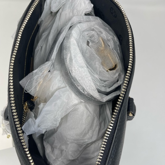 NEW Tory Burch Black Taylor Satchel - Picture 10 of 10